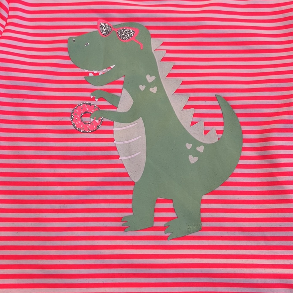 Pink Dinosaur Rashguard - Picture 2 of 3